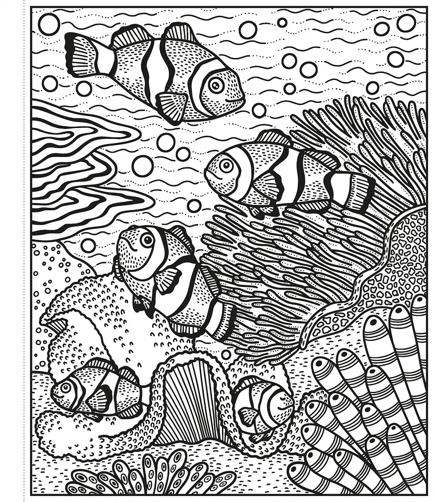 Розмальовка Coral Reef Magic Painting Book - Abigail Wheatley, англ. мова (9781474994743) - фото 3