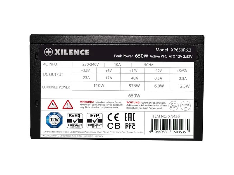 Блок живлення Xilence Performance C+ 650W (XP650R6.2) - фото 6