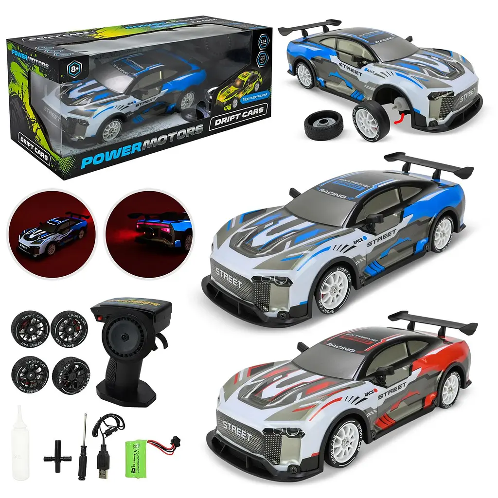 Радіокерована машинка Drift Cars з ефектом пари та підсвічуванням (PM3426-1)