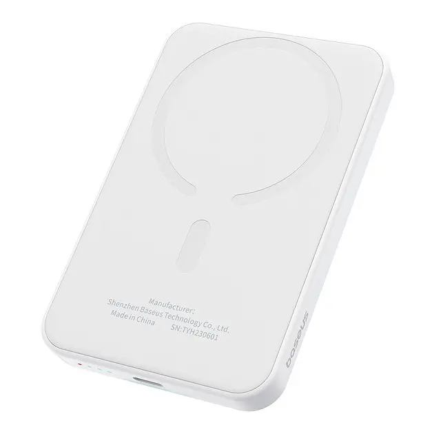 Зовнішній акумулятор - магнітне зарядне Baseus MagSafe Power Bank 5000mAh 20W (PPCXM05) - фото 3