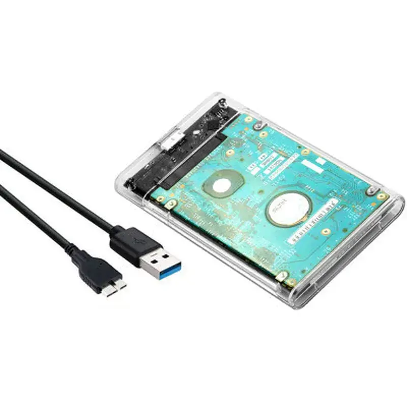 Кишеня зовнішня Dynamode 2.5" SATA HDD/SSD USB 3.0 Transparent (DM-CAD-25316) - фото 6