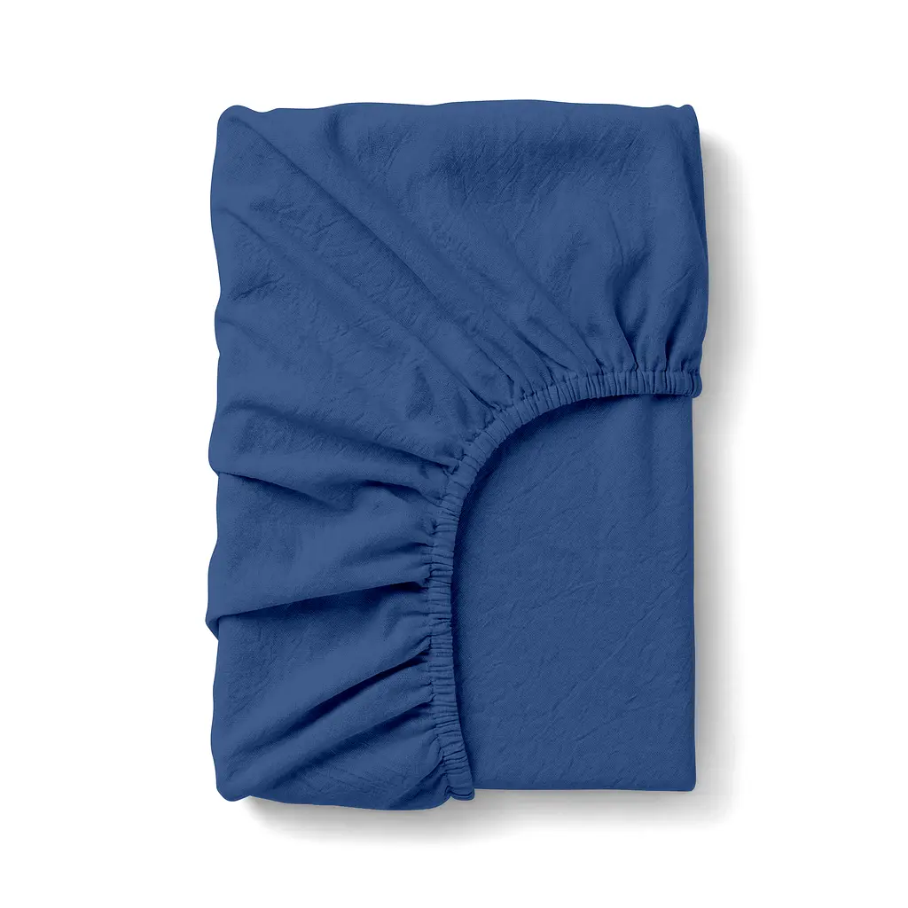 Простирадло на резинці з вареної бавовни 150х200 DENIM COSAS (2200000014597)