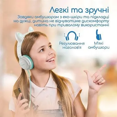 Наушники Promate Panda Aqua (panda.aqua) - фото 5
