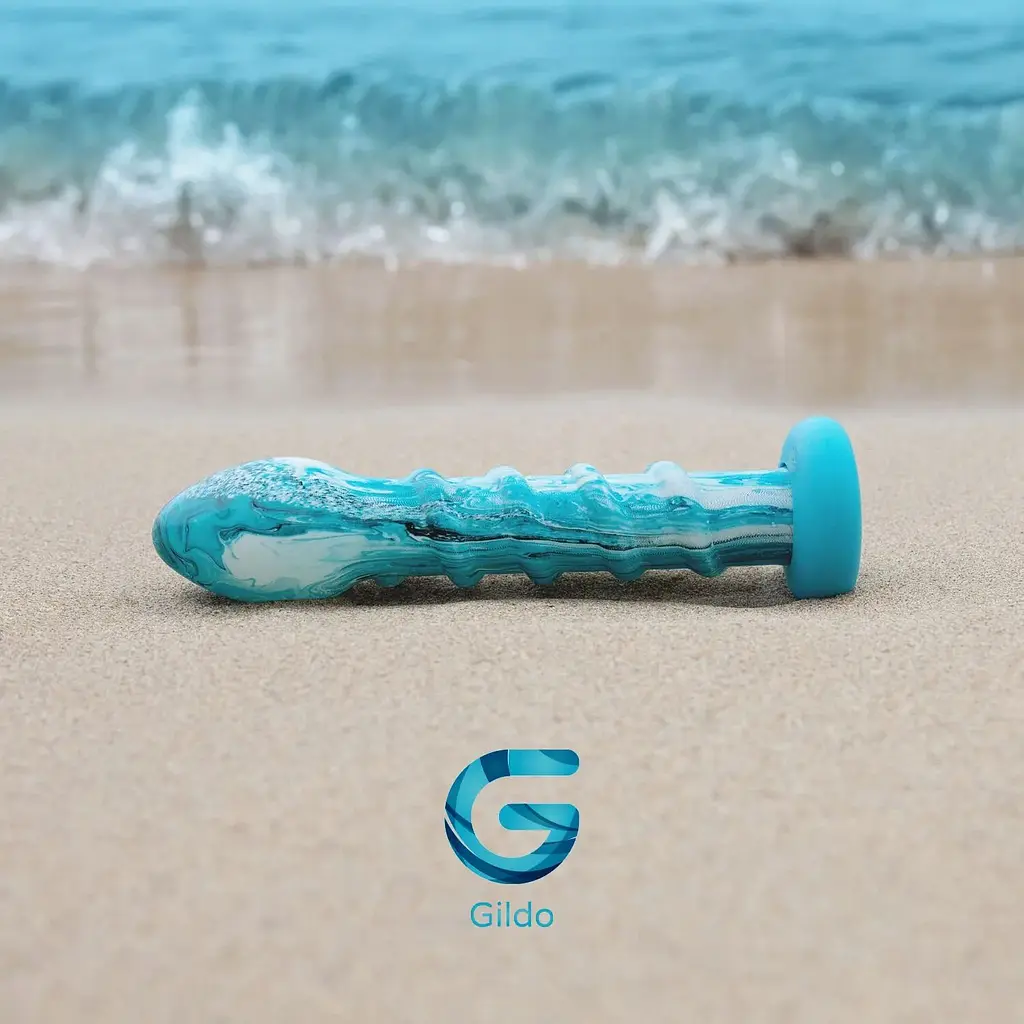 Скляний дилдо Gildo Ocean Wave - фото 7