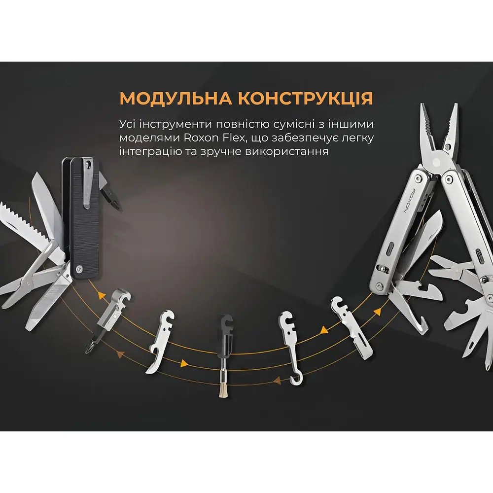 Мультитул Roxon Flex Companion S503G фіолетовий - фото 15