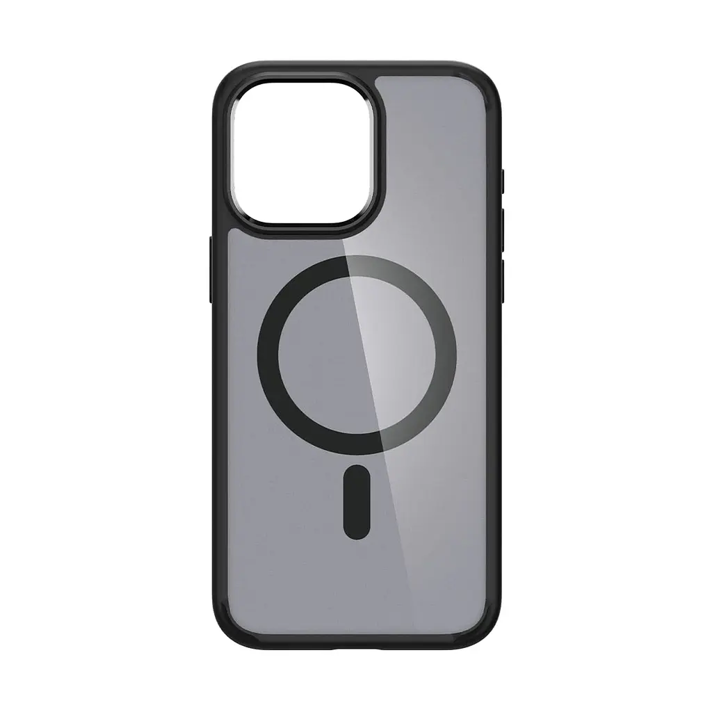 Чехол Spigen Ultra Hybrid MagSafe для iPhone 15 Pro Frost Black (ACS06720) + защитное стекло - фото 3