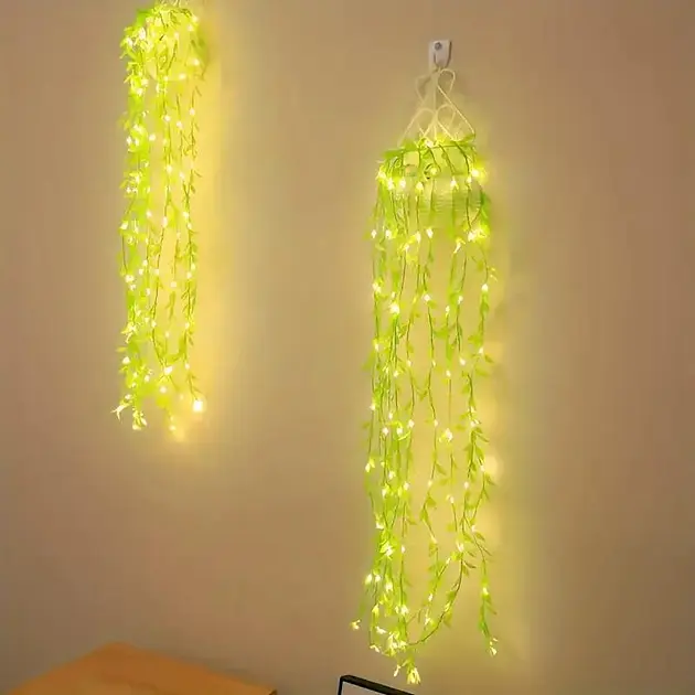 Гірлянда Роса з LED-підсвічуванням Зелена Верба ​​2, Тепле світло SF-56 - фото 3