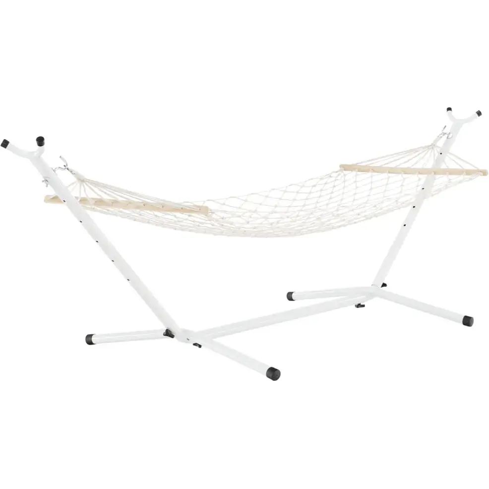 Гамак плетеный Jumi Garden с планкой белый - фото 2
