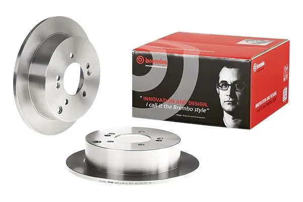 Диск гальмівний невентильований Hyundai Tucson I, Santa Fe I 99-19р Brembo (08.A446.10) - фото 2