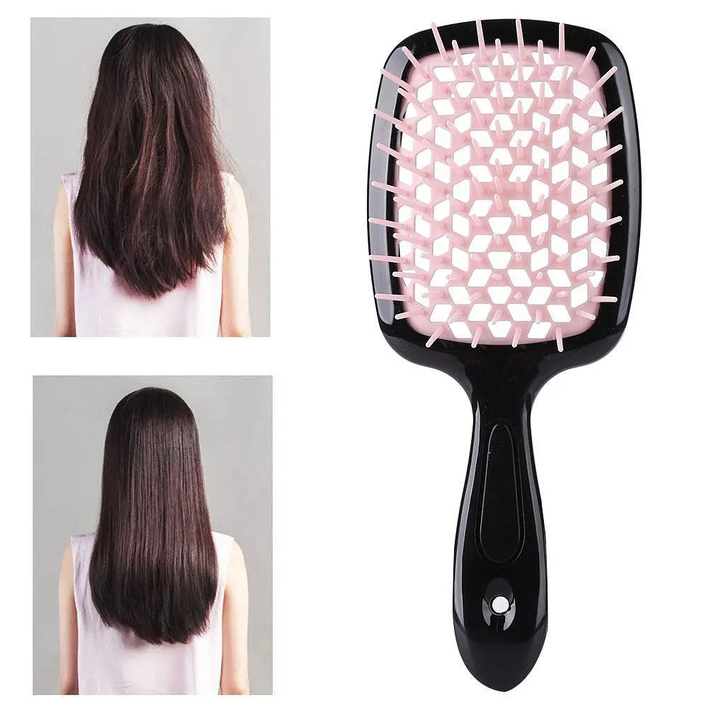 Щітка для волосся Superbrush Janeke Чорний/світло-рожевий, гребінець для мокрого волосся (щітка для волосся) (ST) - фото 6