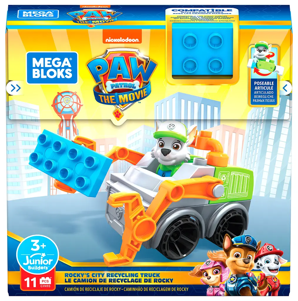 Конструктор Mega Bloks Paw Patrol Мусоровоз Рокки (GYH93) - фото 3