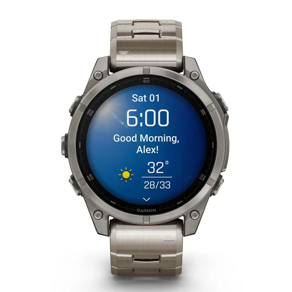 Garmin Fenix ​​8 47mm AMOLED Sapphire Titanium with Vented Titanium Bracelet (010-02904-40) - фото 3