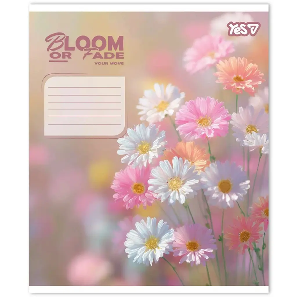 Зошит шкільний Yes Bloom or fade А5 24 аркуші лінія 20 шт. (768875) - фото 5