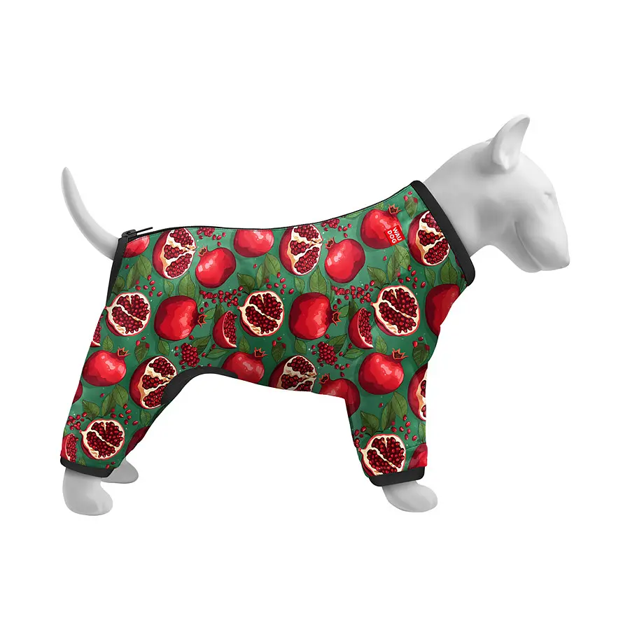 Ветровка для собак Collar Waudog Clothes, рисунок "Гранаты", L50, В 70-74 см, С 47-50 см - фото 3