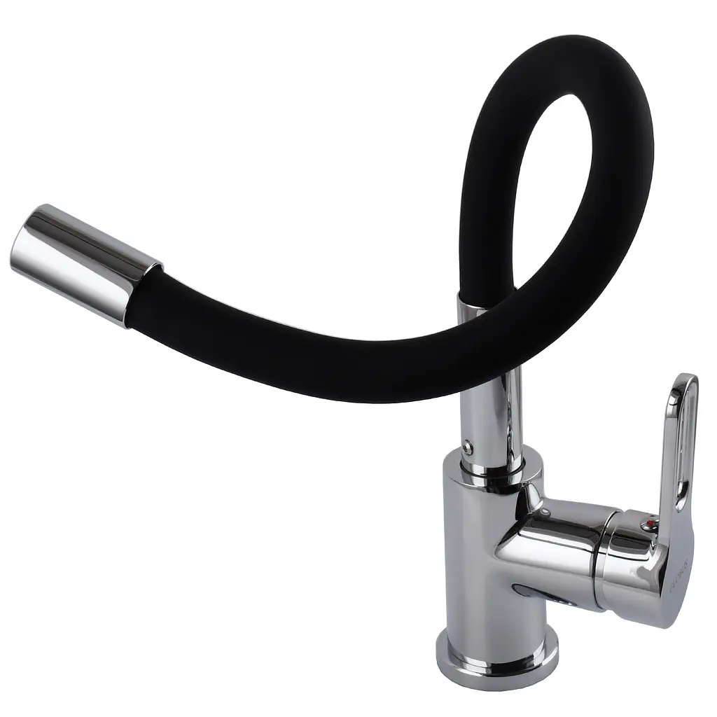 Смеситель для кухни Globus Lux Dolly GLD-0203LR-BL черный однорычажный для мойки и приготовления пищи - фото 4
