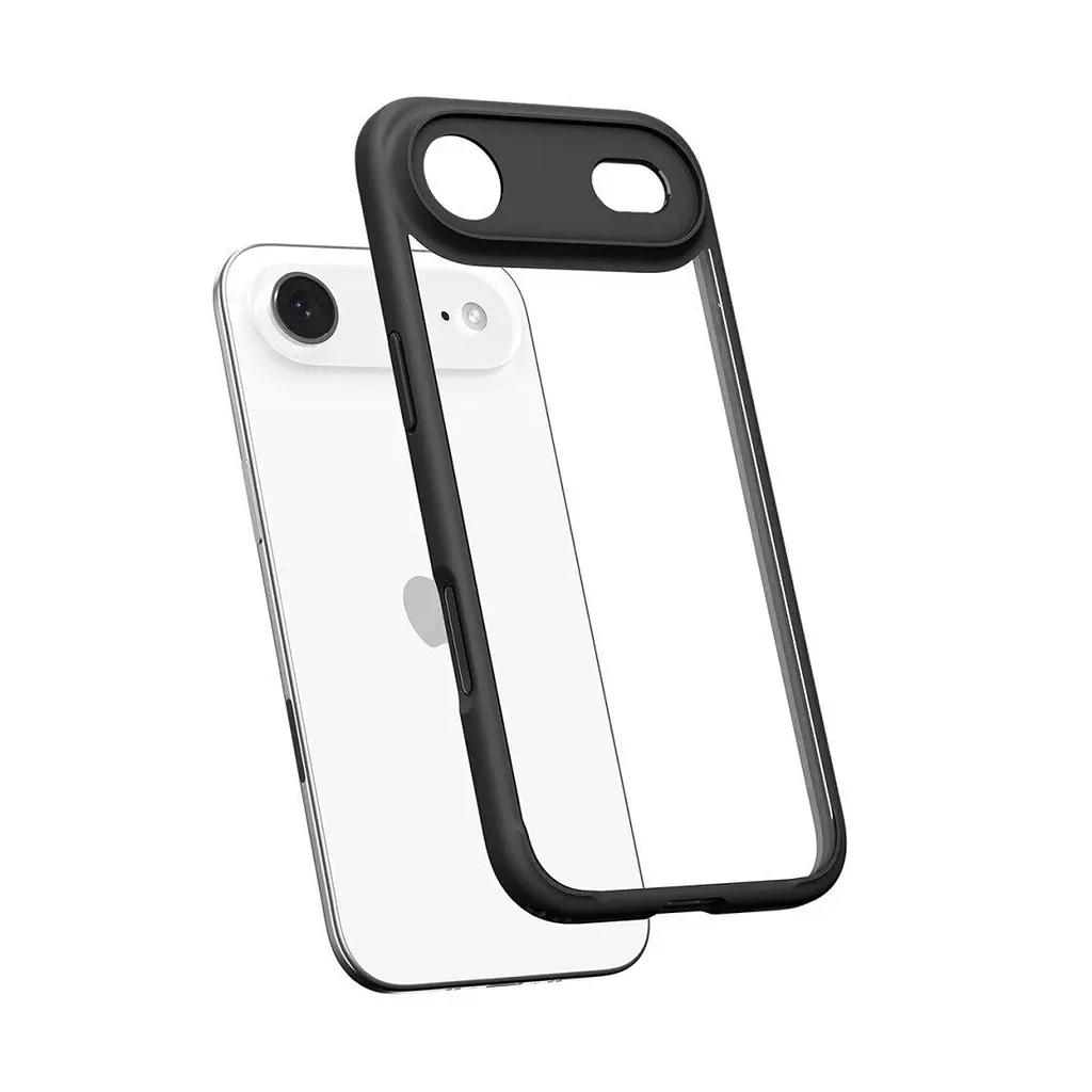 Чехол Spigen Ultra Hybrid для iPhone 17 Air Matte Black (ACS10310) + защитное стекло - фото 4
