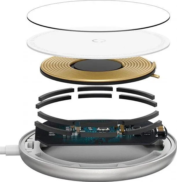 Беспроводное зарядное устройство для Baseus Simple Xiaomini Magnetic WXJK-F02 White - фото 5