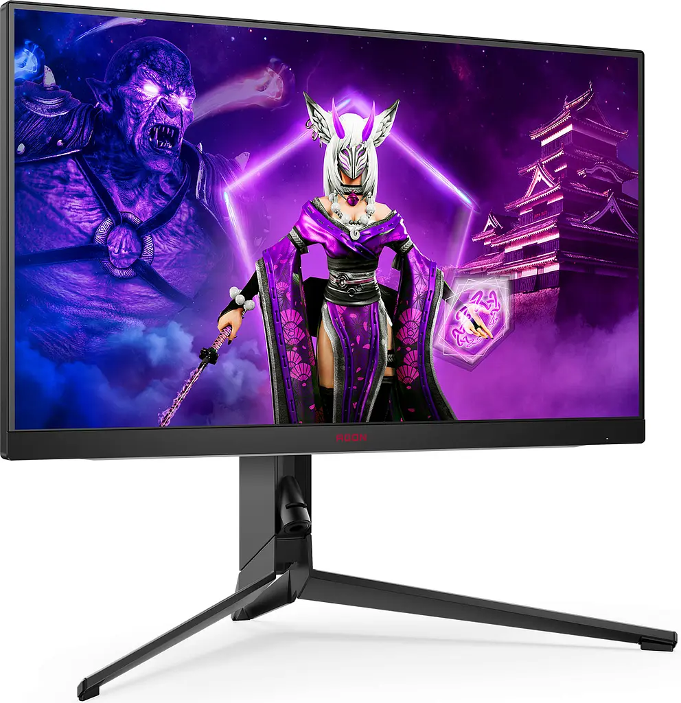 TFT 27" AOC AGON AG274QS, QHD, IPS, 300Гц, 1мс, 2x HDMI, 2x DP, USB-hub, HAS, Pivot, колонки, чорний - фото 2