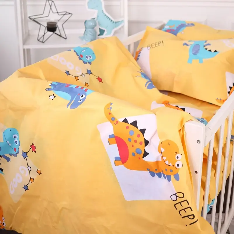 Простыня на резинке MirSon Kids Time 20-0033 Good dinosaur 70х190 см (2200009638794) - фото 4