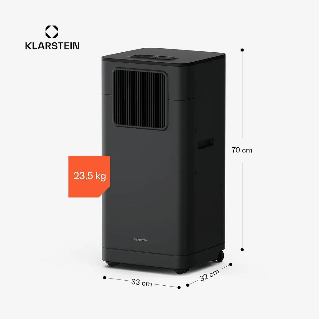 Портативний кондиціонер Klarstein Breeze Box 9K — 9000 БТЕ, інтелектуальний застосунок Б/в - фото 2