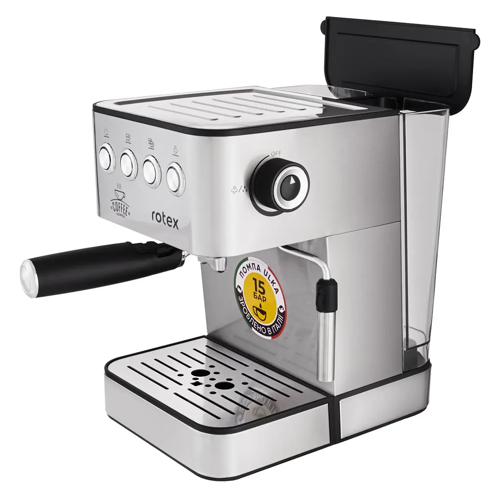 Рожковая кофеварка эспрессо Rotex RCM850-S Power Espresso - фото 2
