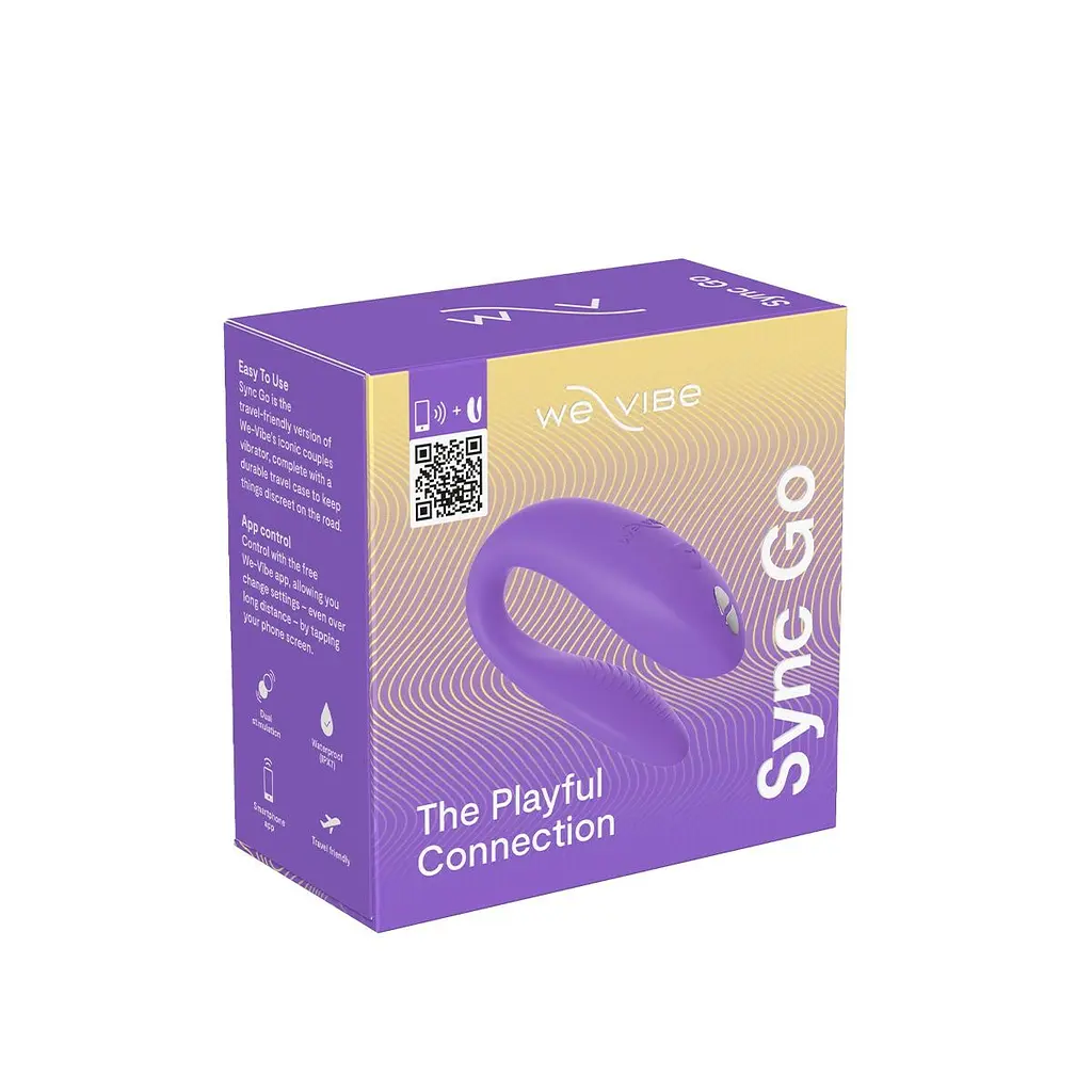 Смарт-вібратор для пар We-Vibe Sync GO Light Purple, тревел-кейс - фото 10