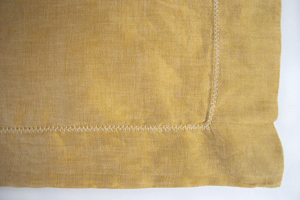 Скатерть со льна Lotus Home - Benna mango 170x250 - фото 5