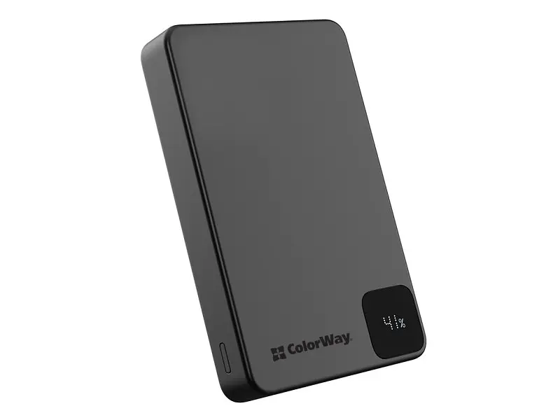 Зовнішній акумулятор (Power Bank) ColorWay 10000mAh 22.5W MagSafe Black (CW-PB100LPA1BK-WPDD) - фото 2