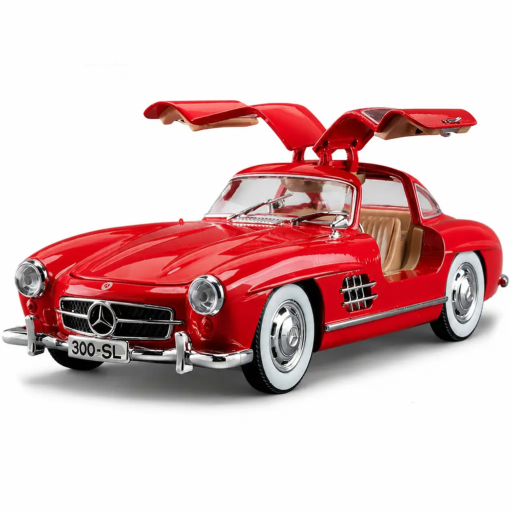 Колекційна металева модель автомобіля АвтоЕксперт Mercedes-Benz 300SL Gullwing з інерцією, світлом та звуком 1:24 - фото 7