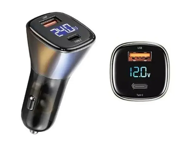 Автомобільний зарядний пристрій WiWU PC500 Series 72 W (2 Type-C) Black