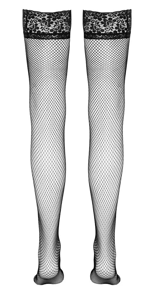 Панчохи Cottelli Legwear Hold-up Net, 3 (чорний) - фото 6