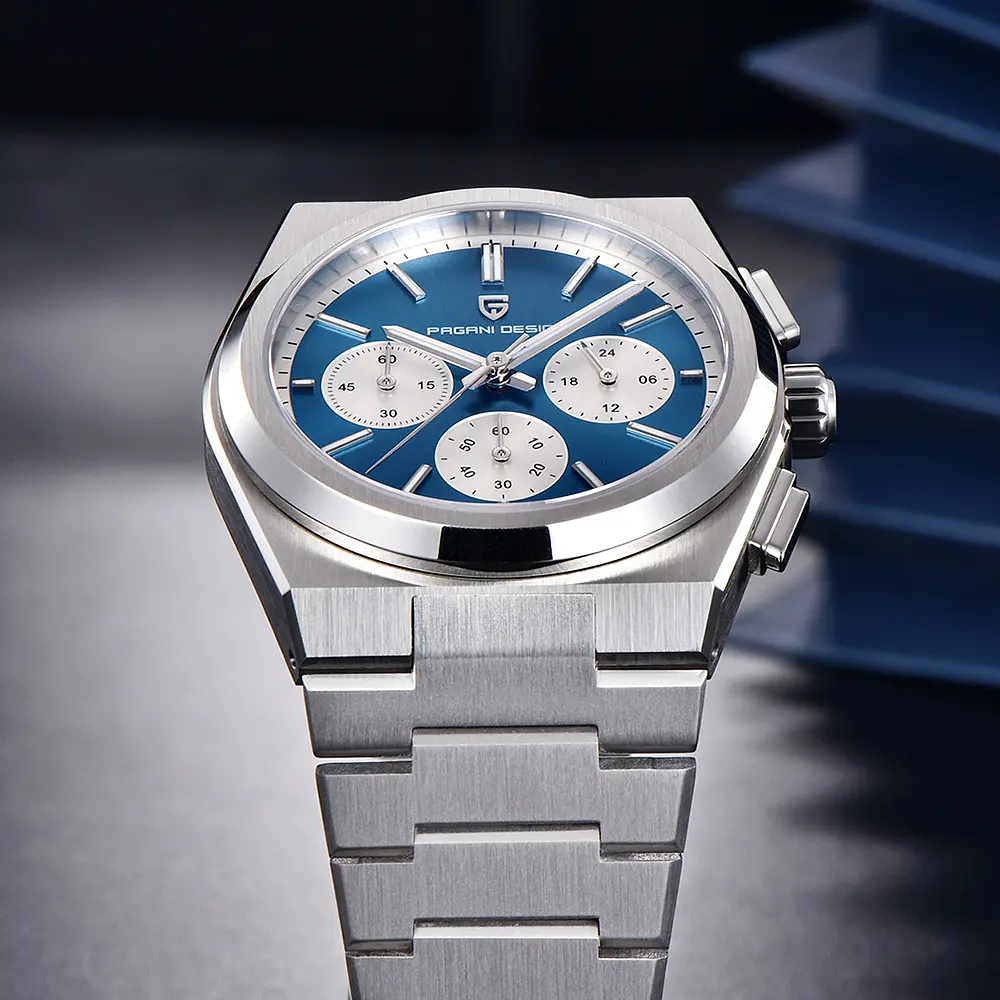 Чоловічий наручний годинник PD-1761 Silver-Blue Pagani Design acs0031194 - фото 4