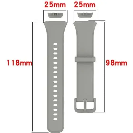 Силиконовый ремешок BeCover для Oppo Band 2 Blue-White (709475) - фото 5