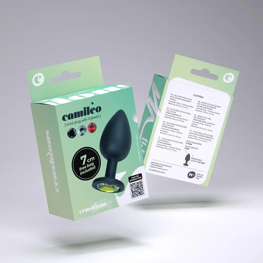 Анальная пробка Crushious Camileo S 7 см черный - фото 11