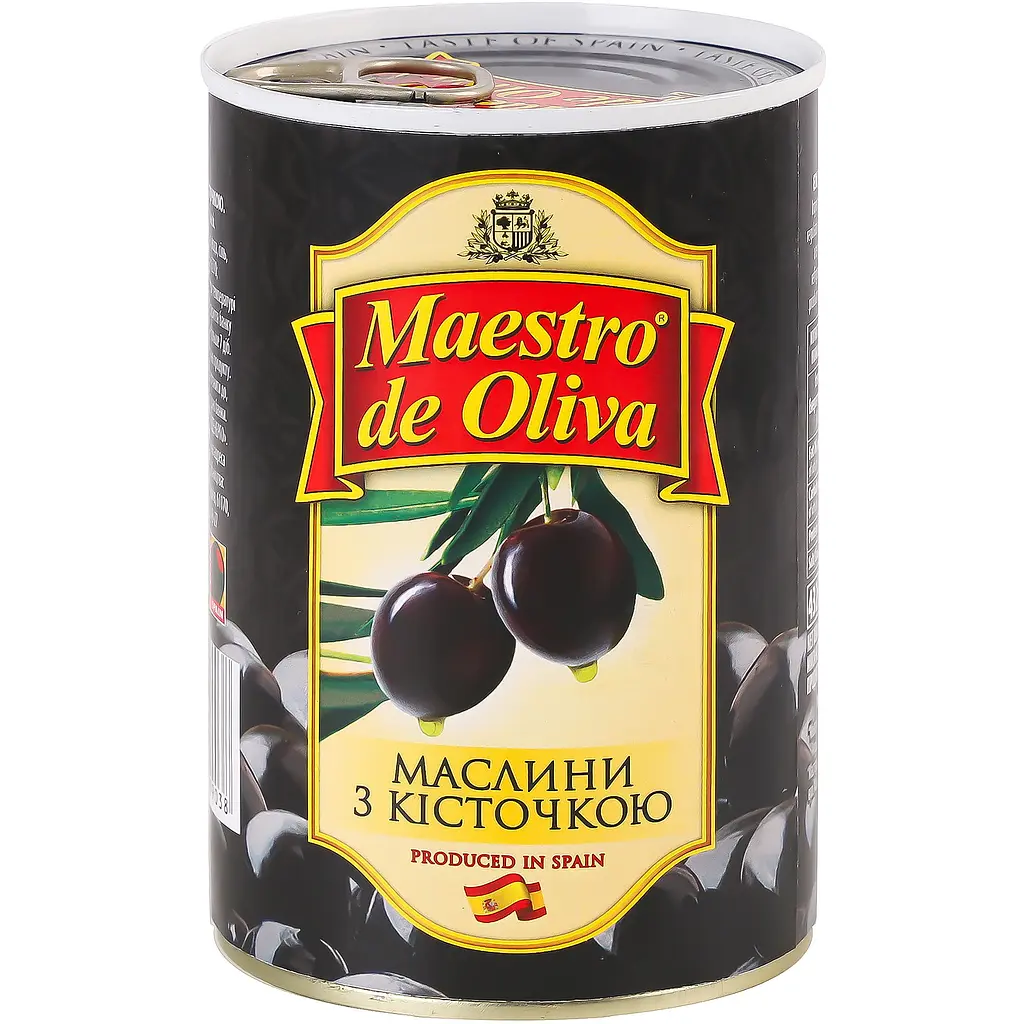 Маслини Maestro De Oliva з кісточкою 420 г (865892) - фото 4