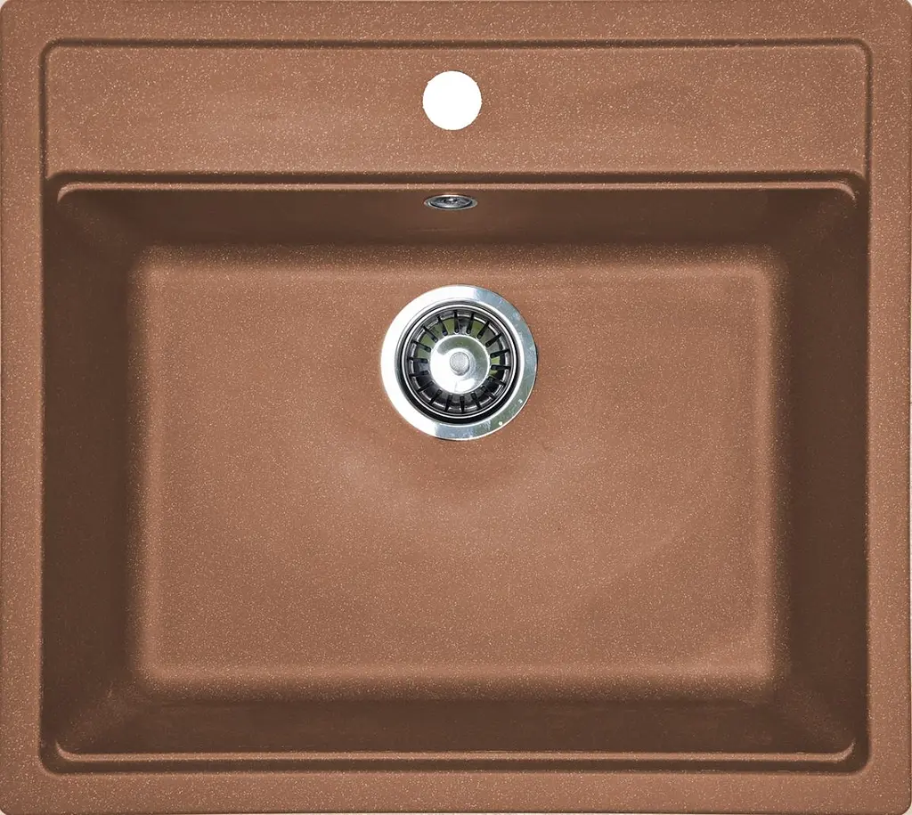 Кухонна мийка Adamant STEP terra-cotta 565x500x190 мм, без крила 56,5 см - фото 3