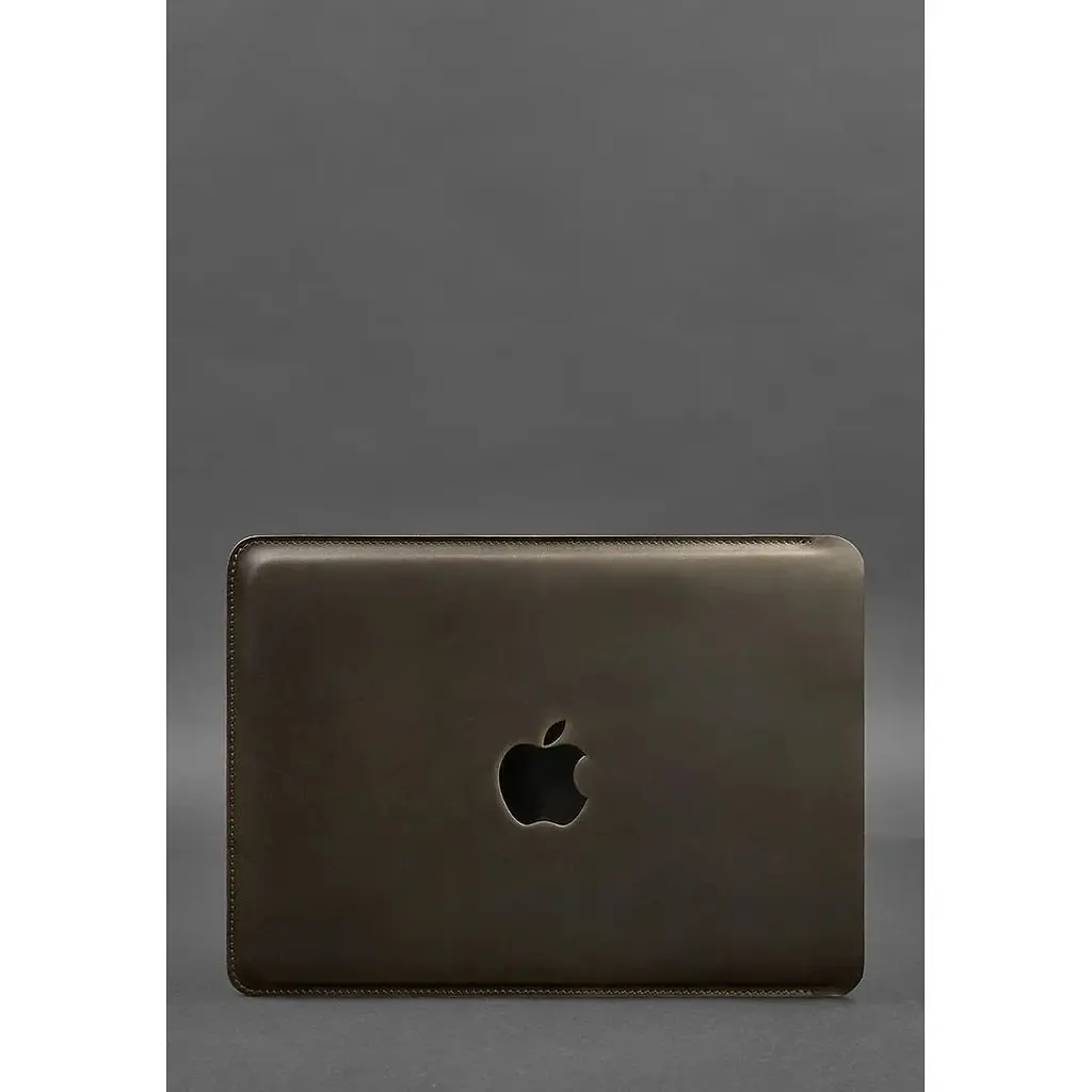 Шкіряний чохол BlankNote Crazy Horse для MacBook 13 дюймів Темно-коричневий - фото 2
