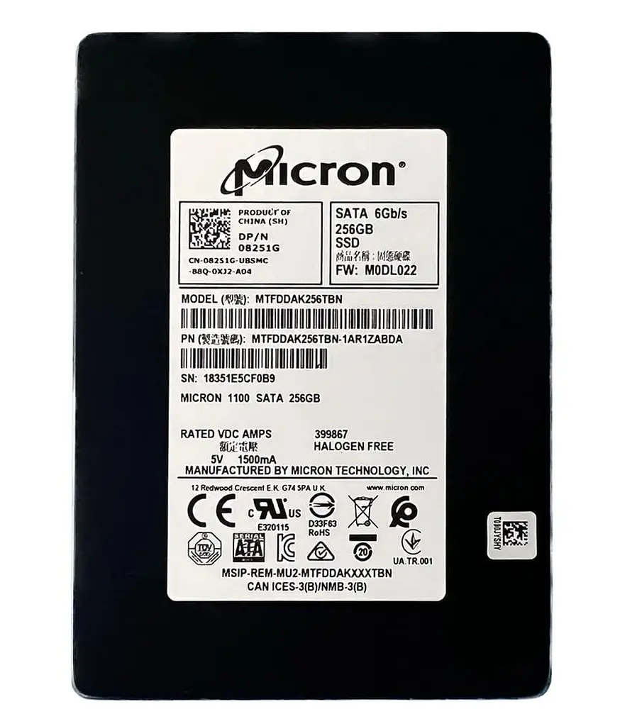 Накопичувач SSD Micron Sata 2.5" 256Gb 1100 (MTFDDAK256TBN) Б/в