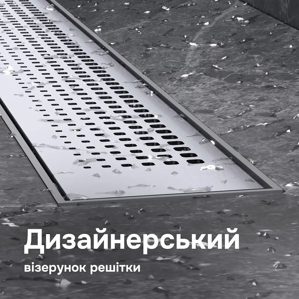 Трап для душу лінійний AM.PM Primeflow Cut Gradient 700 мм, універсальний затвор, хром (W02SC-P11-070-01SB) - фото 3