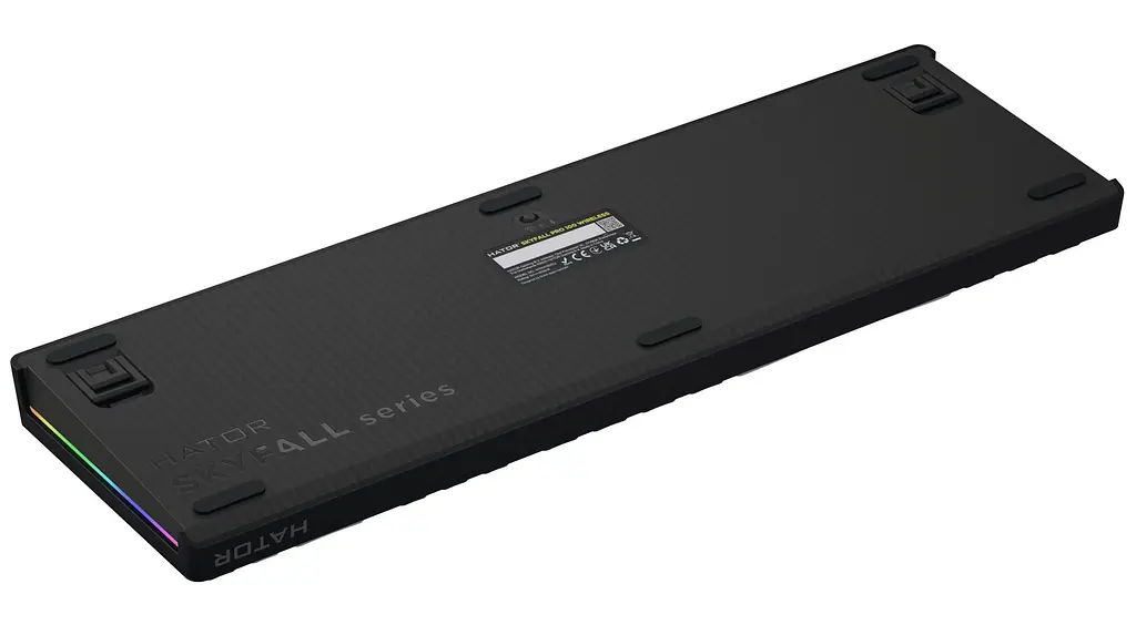 Клавіатура HATOR Skyfall 100 PRO Wireless Silent Switches Grey Black UK-ISO (HTK4100EU) - фото 6
