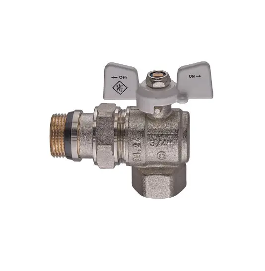 Кран кульовий з американкою Nolf classic 3/4" кутовий NFC.983-08 (NF3163) - фото 2