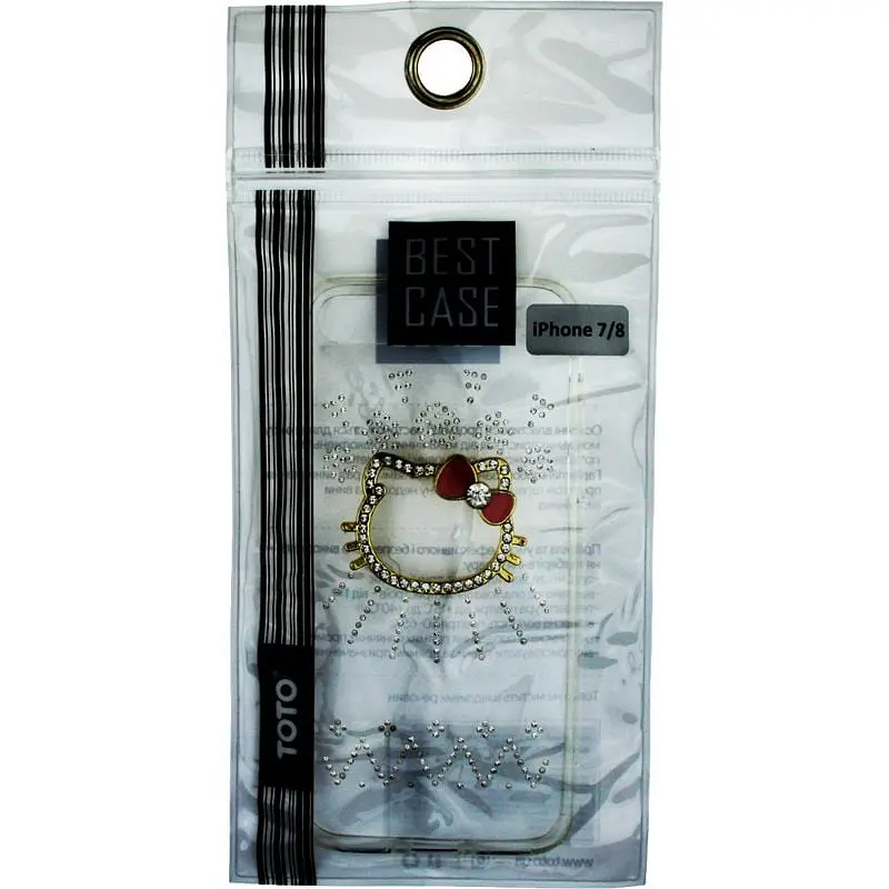 Чохол-накладка Toto TPU case with stones iPhone 7/8/SE 2020 Kiti Transparent - фото 2