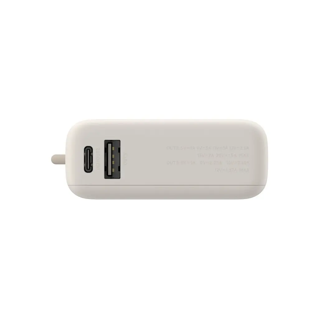 Батарея універсальна Xiaomi 10000mAh 33W Integrated Cable Beige (BHR9333GL) - фото 5