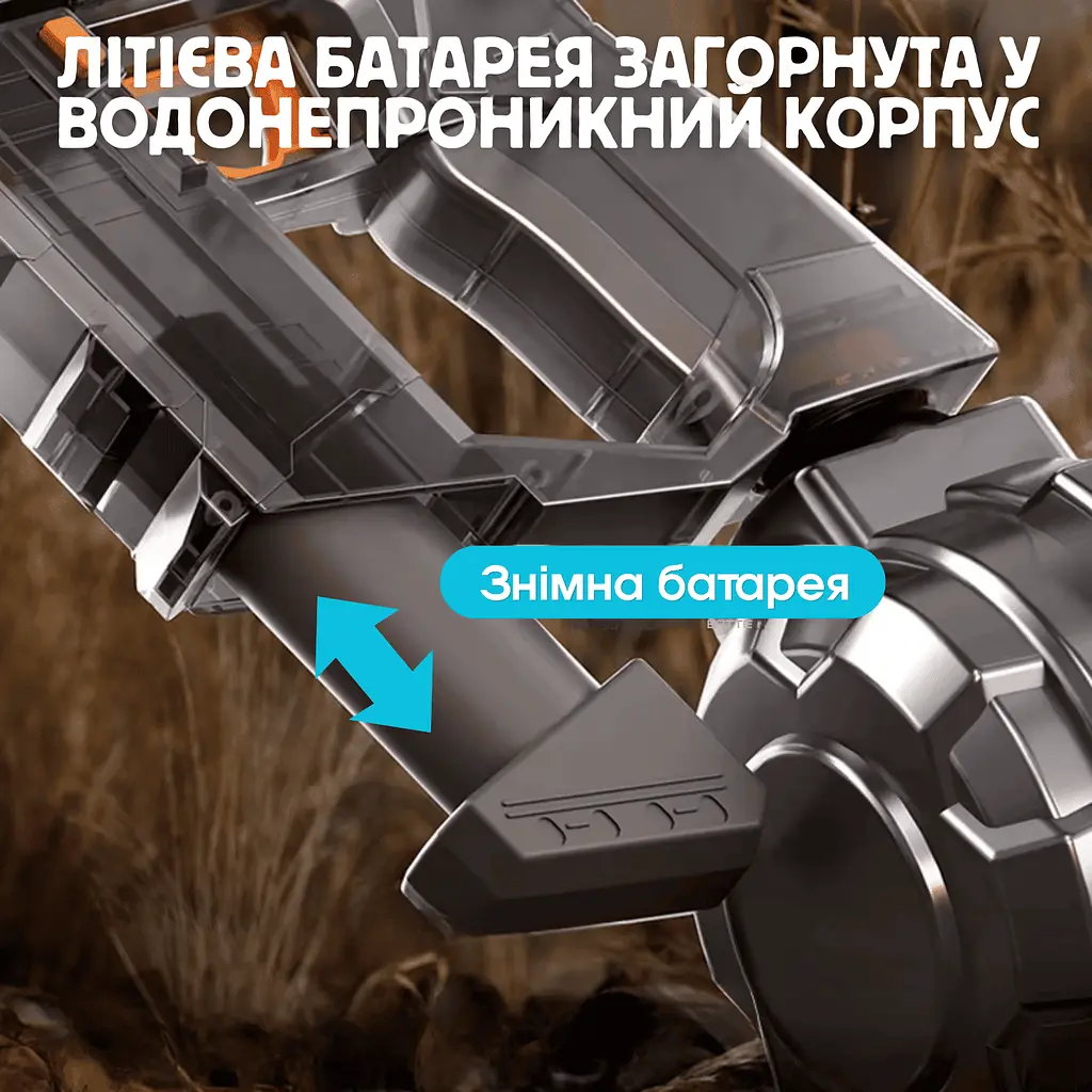 Електричний водяний пістолет з автоматичним насосом бластер з led підсвічуванням Combuy det0018803 - фото 5