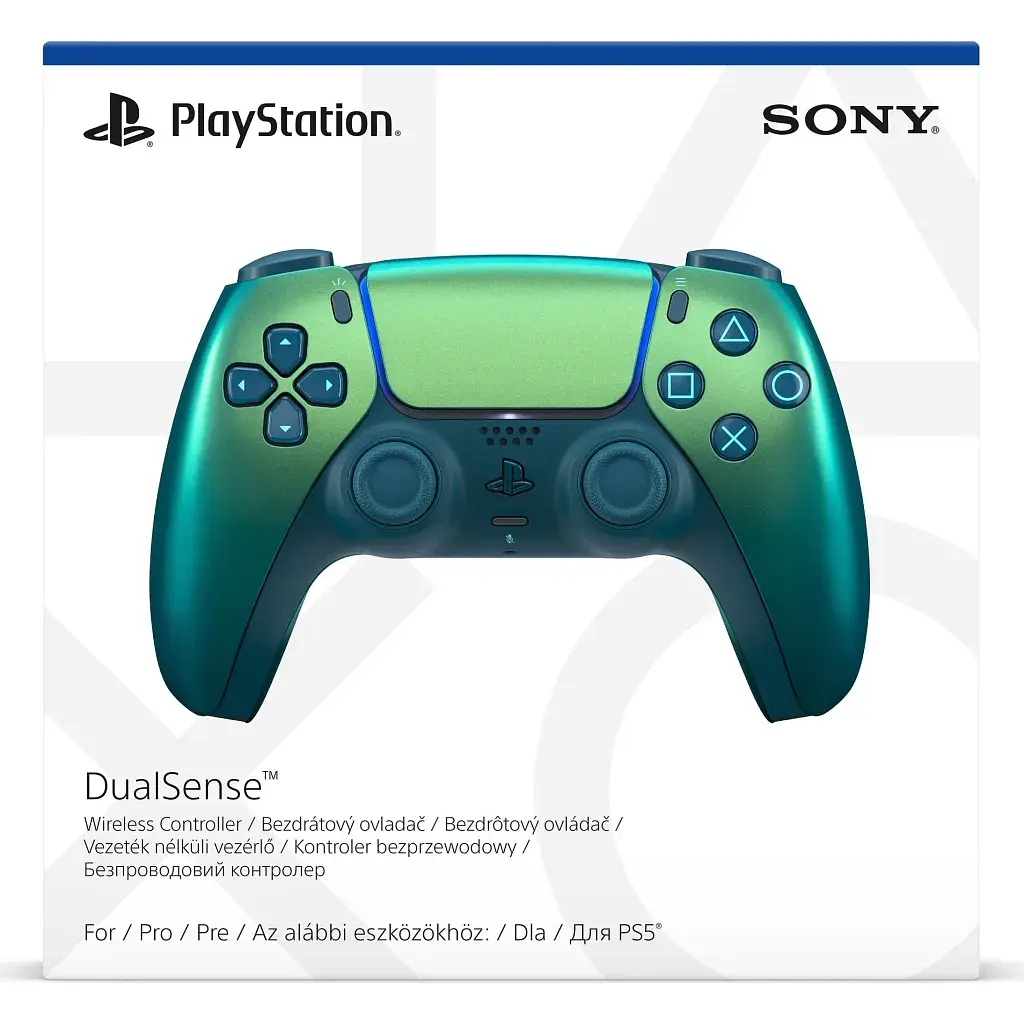 Геймпад Sony Playstation DualSense Bluetooth PS5 Chrome Teal (1000050603) - фото 4