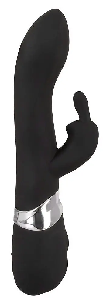 Вібратор-кролик Sweet Smile Rechargeable Blacky 21 см чорний - фото 2