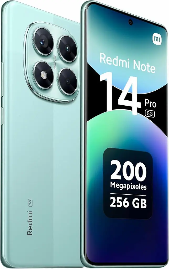 Смартфон Xiaomi Redmi Note 14 Pro 5G 8/256GB Coral Green (with charger) (Global Version) - фото 2