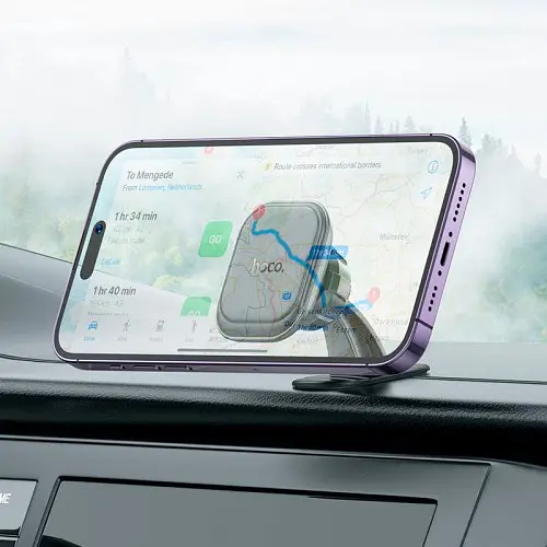 Автотримач Hoco H30 Brilliant magnetic car holder(center console) Чорний - фото 5
