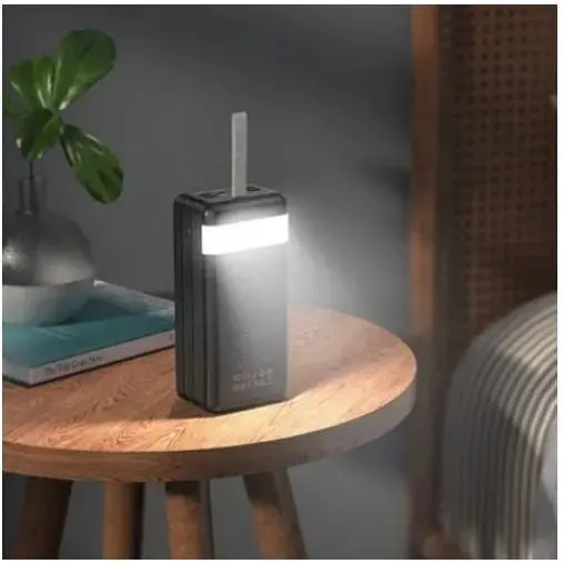 Внешний аккумулятор Hoco PowerBank J86B 60000 mAh PD20W+QC3.0 22.5W with LED light Black 60865-ska - фото 4