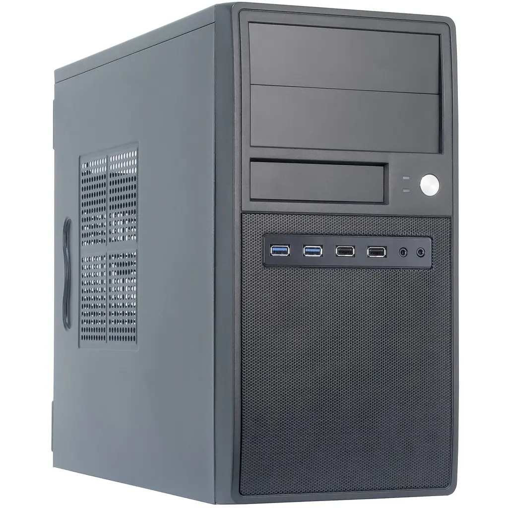 Корпус Chieftec MESH CT-04B-OP, без Блок живлення, 2xUSB3.0+2xUSB2.0, mATX, Чорний
